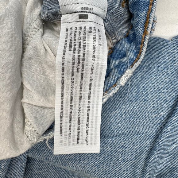 Abercrombie & Fitch Mom High Rise Distressed Ripped Knees Light Wash Jeans 27 - Picture 6 of 11